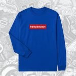 Backpack Boyz Blue Red BP Logo Long Sleeve T-Shirt