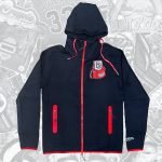 Black BB Logo Tech Zip up Hoodie