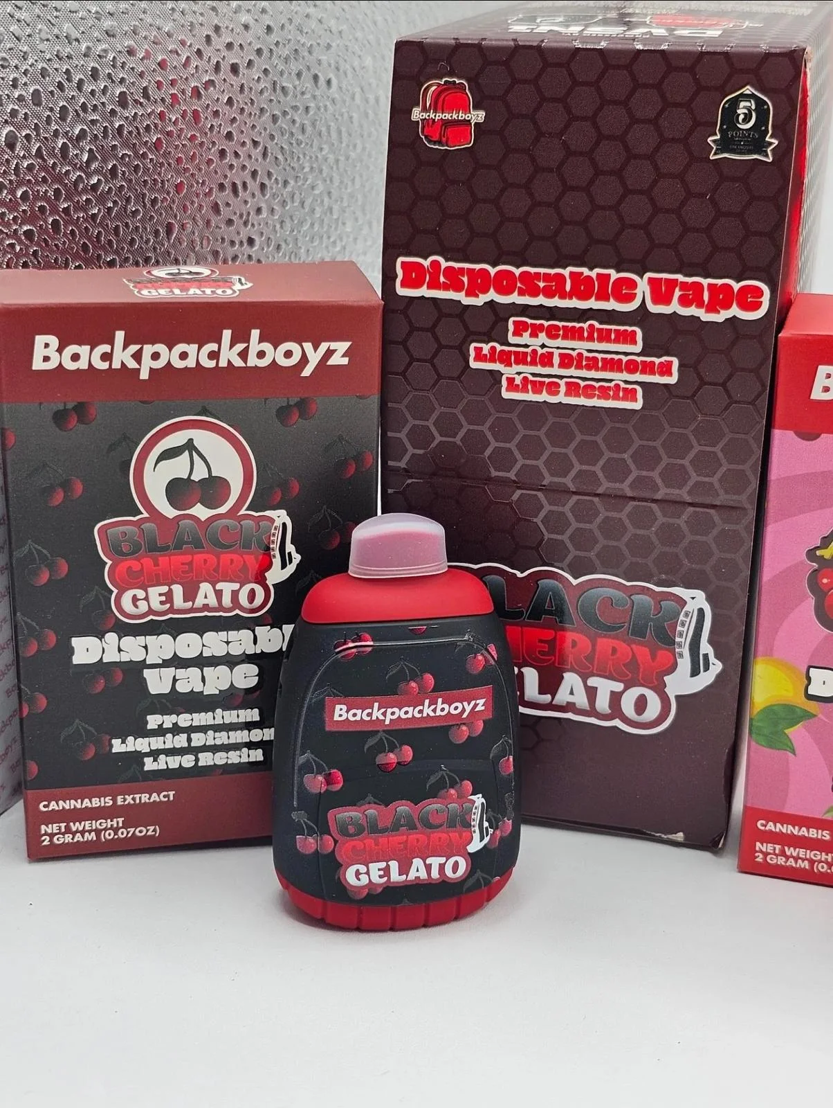 Backpackboyz 2g Live Resin Disposable Vape – Black Cherry Gelato backpack boyz live resin sugar