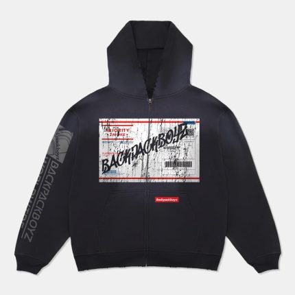 Priority Zip Hoodie Potassium Black