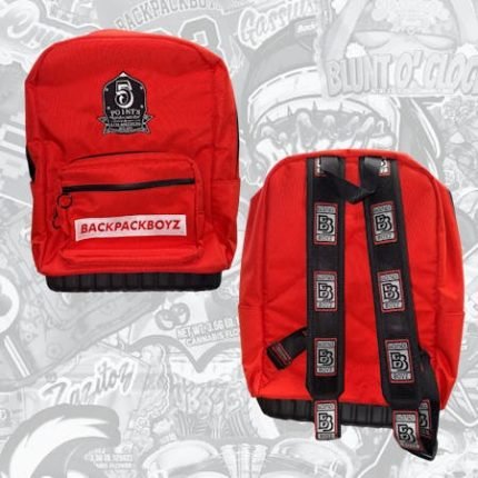 Backpack Boyz Red 5 Points Logo Backpack