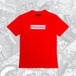 Backpack Boyz Red white Box Logo Short Sleeve T-Shirt